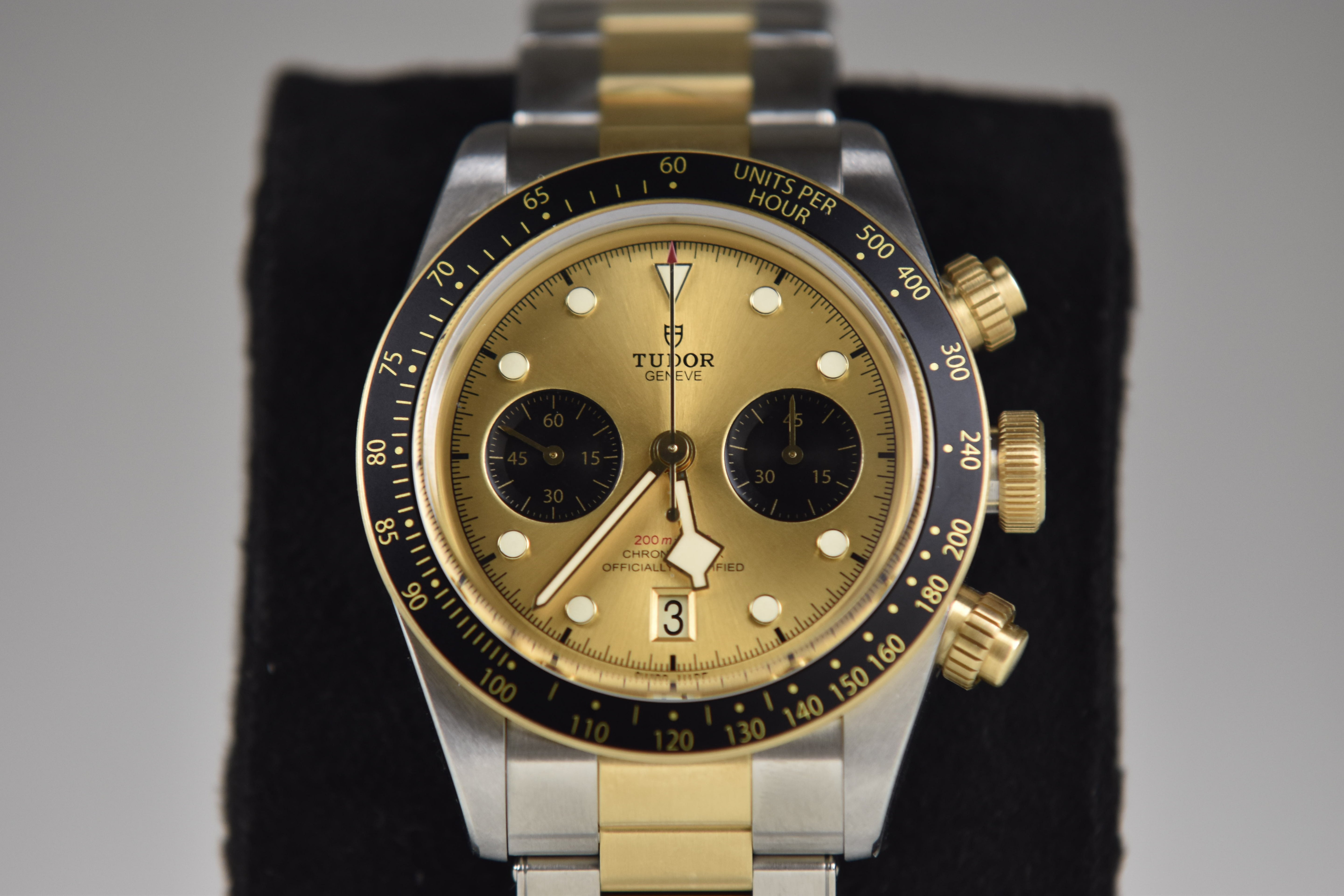 Tudor Black Bay Chrono S&G M79363N-0007 41mm Steel and Yellow Gold Champagne Dial