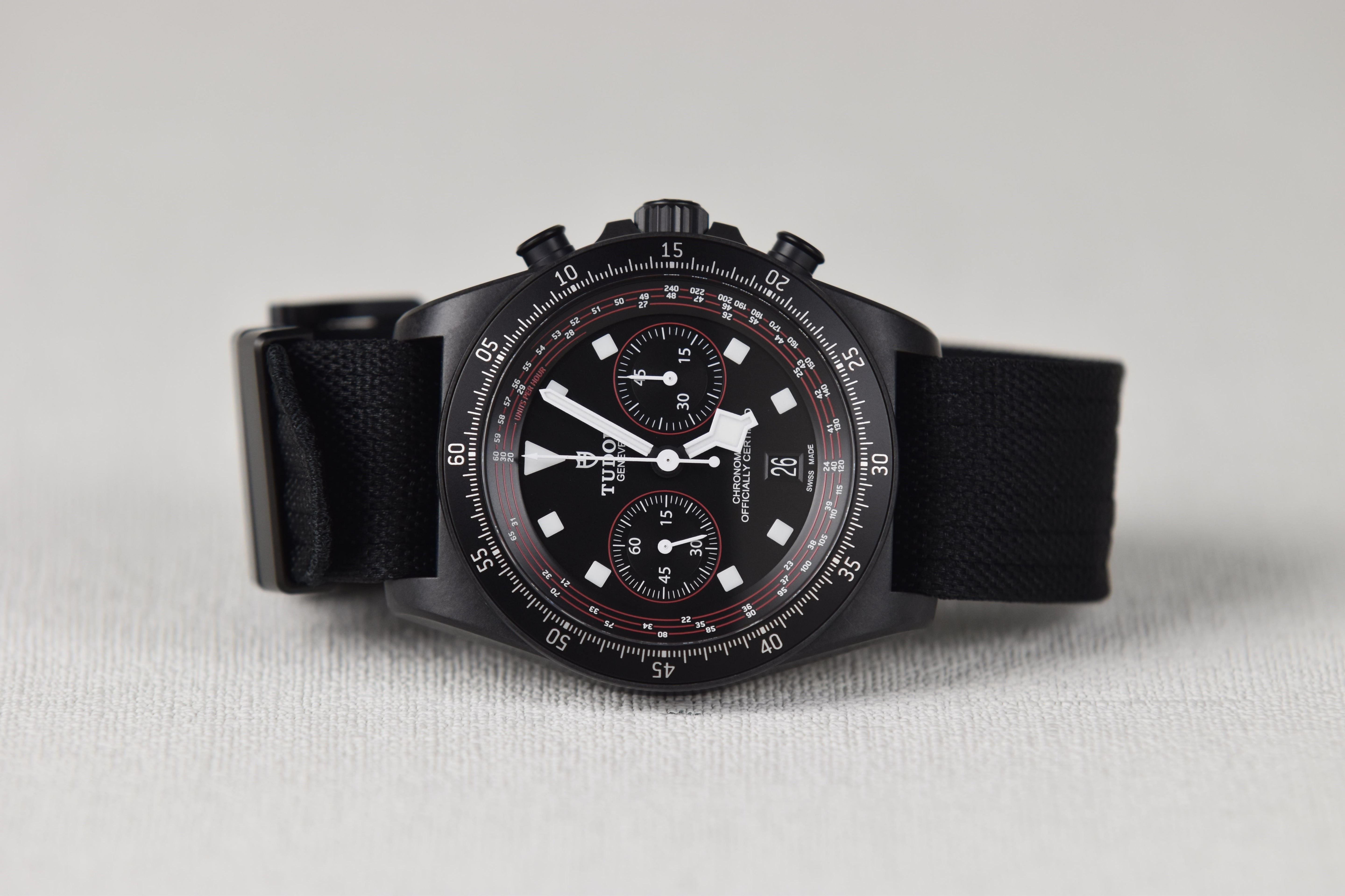 Tudor Pelagos FXD Chrono M25827KN-0001 43mm Carbon Composite Black Dial