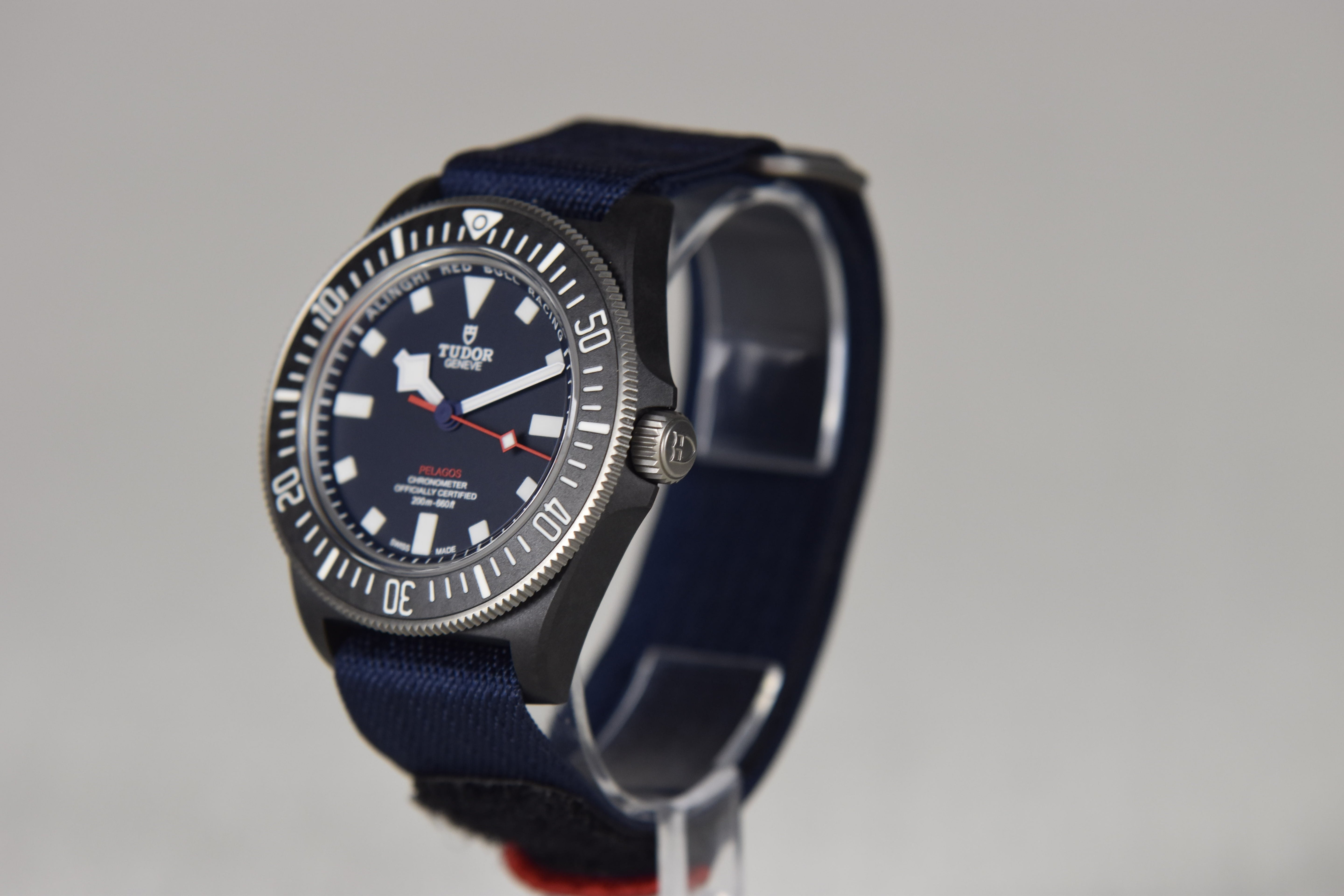 Tudor Pelagos FXD Alinghi Red Bull Racing Edition M25707KN-0001 42mm Blue Dial Fabric Strap