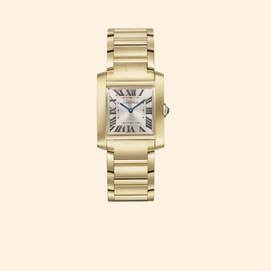 Cartier Tank Française 37mm 18K Yellow Gold Gold Dial Yellow Gold Bracelet
