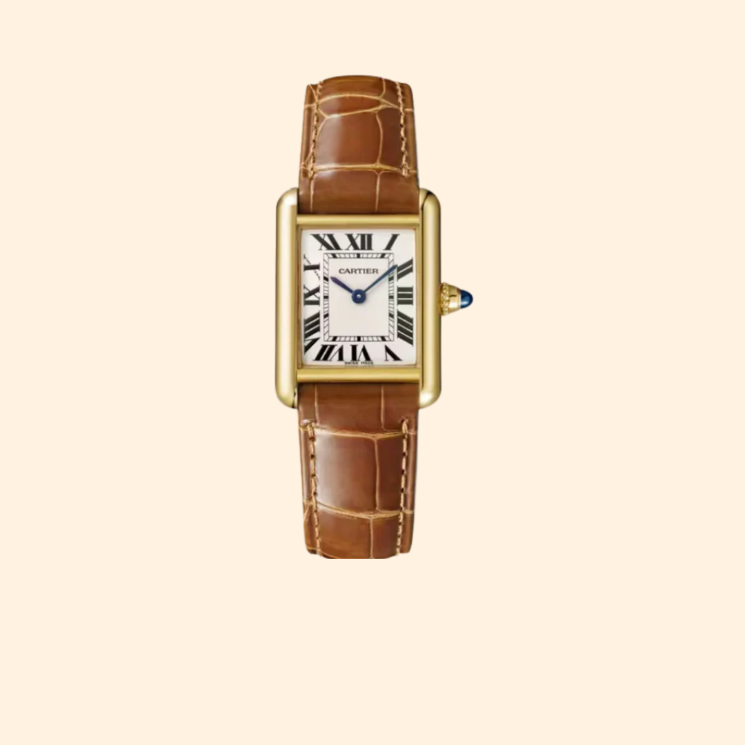 Cartier Tank Louis Cartier 30mm Silver Dial 18K Yellow Gold