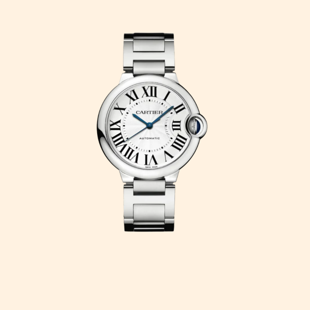 Ballon Bleu de Cartier 36 mm Stainless Steel Guilloché Silver Dial