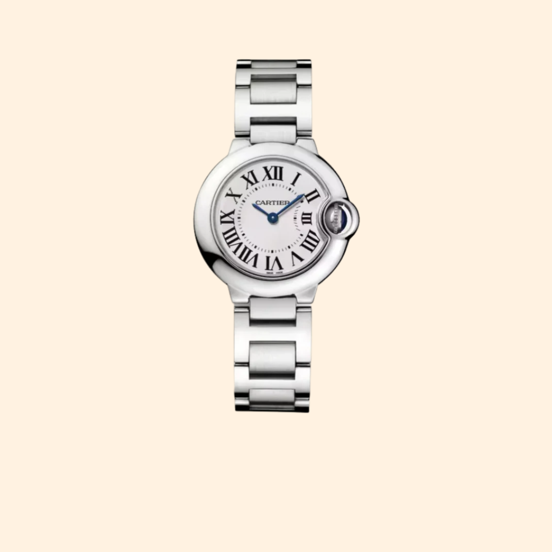 Ballon Bleu de Cartier 28 mm Stainless Steel Silver Opaline Dial