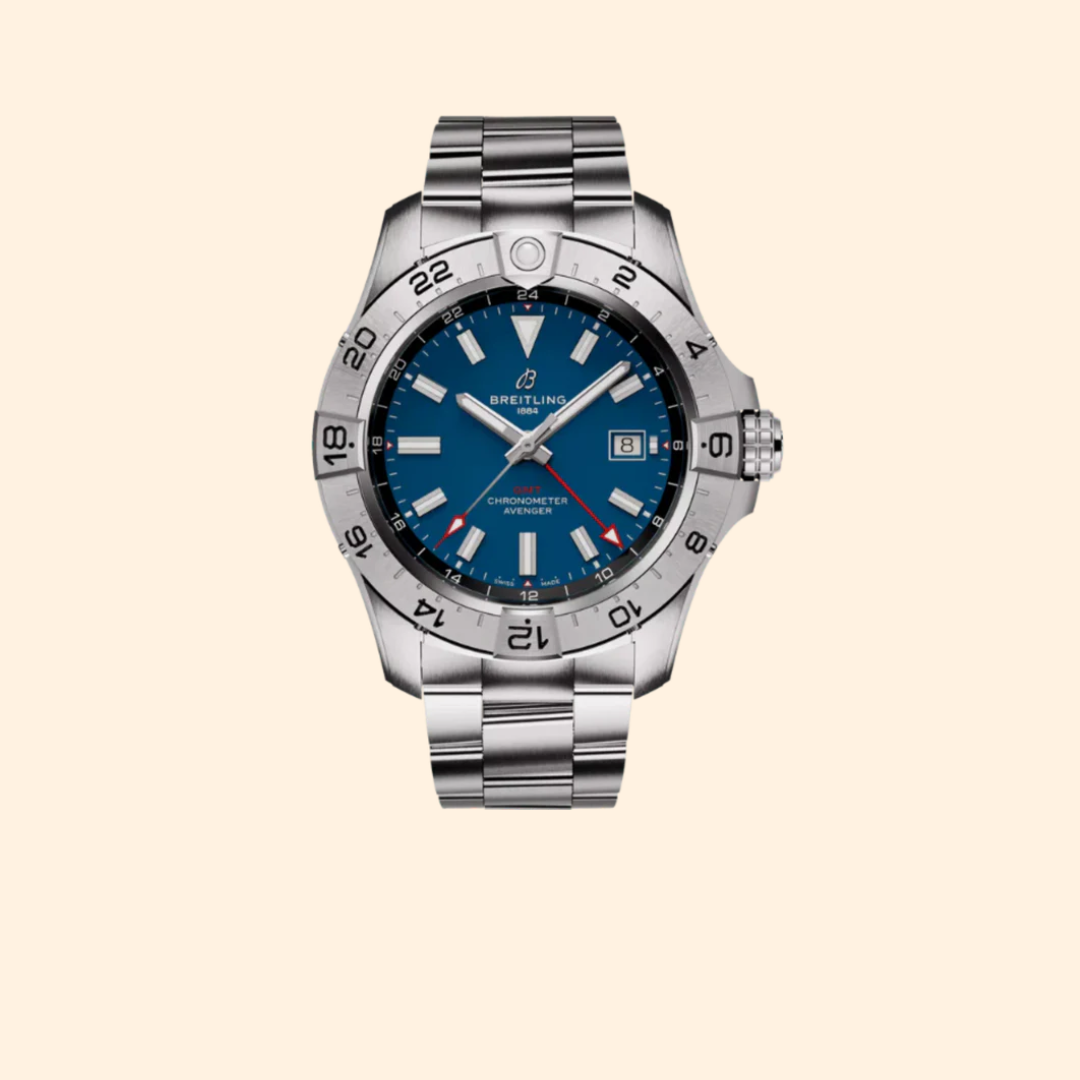 Breitling Avenger Automatic GMT 44 MM Stainless Steel Blue Dial