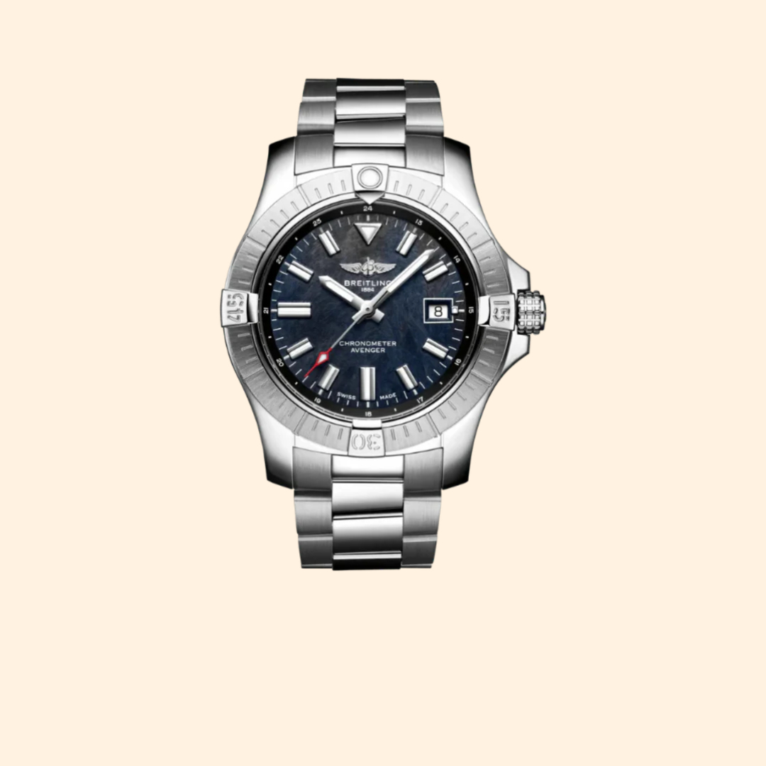 Breitling Avenger Automatic Japan Edition 43 mm Stainless Steel Black Mother-of-Pearl Dial