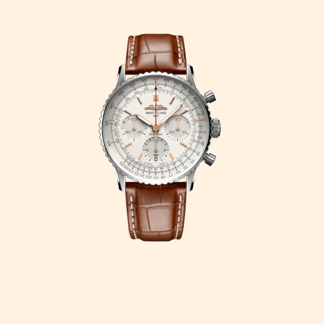 Breitling Navitimer B01 Chronograph 41 mm Stainless Steel with Cream Dial