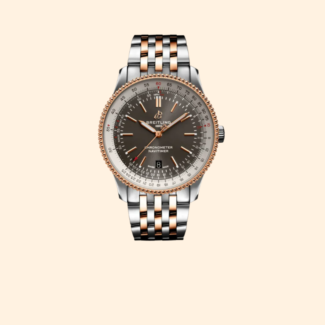 Breitling Navitimer Automatic 41 mm Stainless Steel & 18K Rose Gold with Anthracite Gray Dial