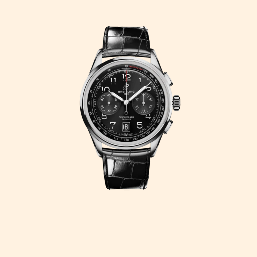 Breitling Premier B01 Chronograph 42 Stainless Steel Black Dial