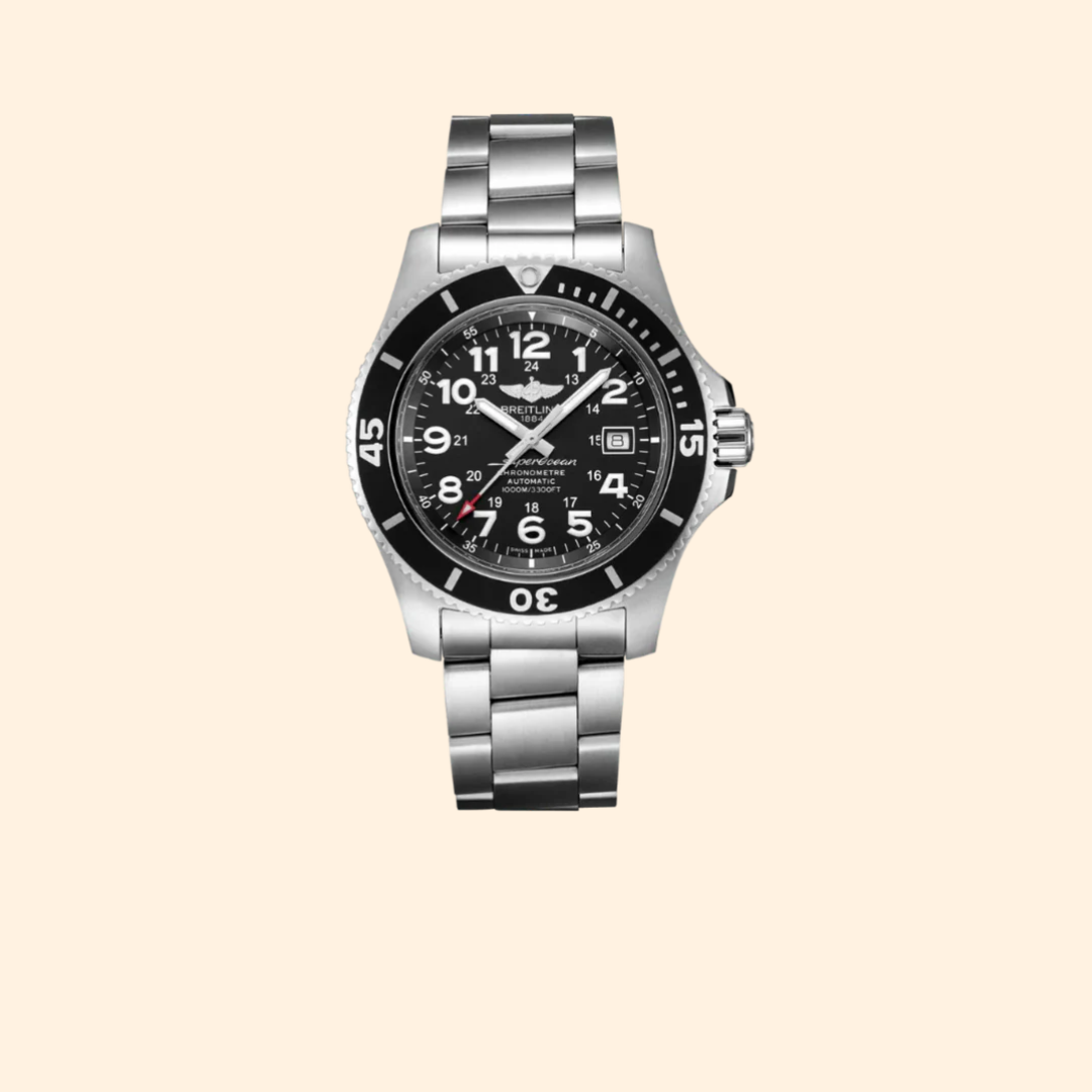 Breitling Superocean II 44 mm Stainless Steel with Black Dial