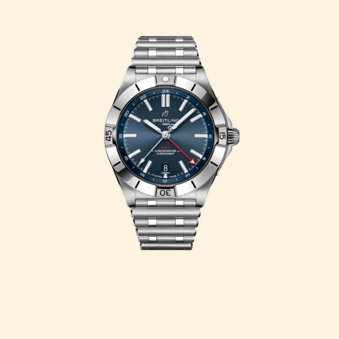 Breitling Chronomat Automatic GMT 40 MM Stainless Steel with Blue Dial