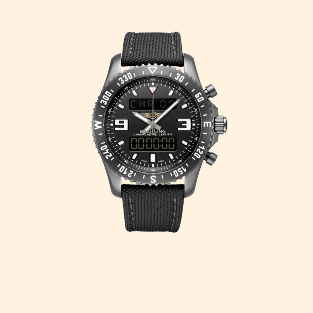 Breitling Chronospace Military 46 mm DLC-Coated Stainless Steel with Black Dial