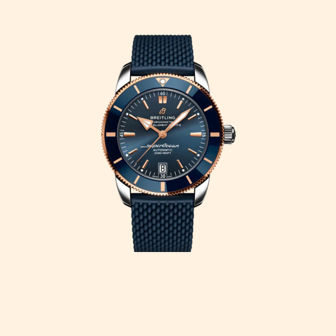 Breitling Superocean Heritage B20 Automatic 42 mm Stainless Steel & 18k Rose Gold with Blue Dial