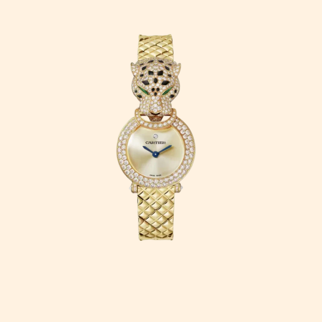 La Panthère de Cartier 24 mm 18k Yellow Gold with Gold Dial