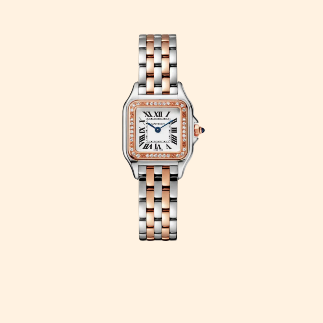 Panthère de Cartier 30 mm 18k Rose Gold with Silver Dial