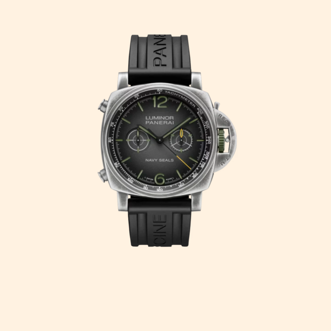 Panerai Luminor Chrono Navy SEALS PAM01409 44 mm Stainless Steel with Dark Grey Dial
