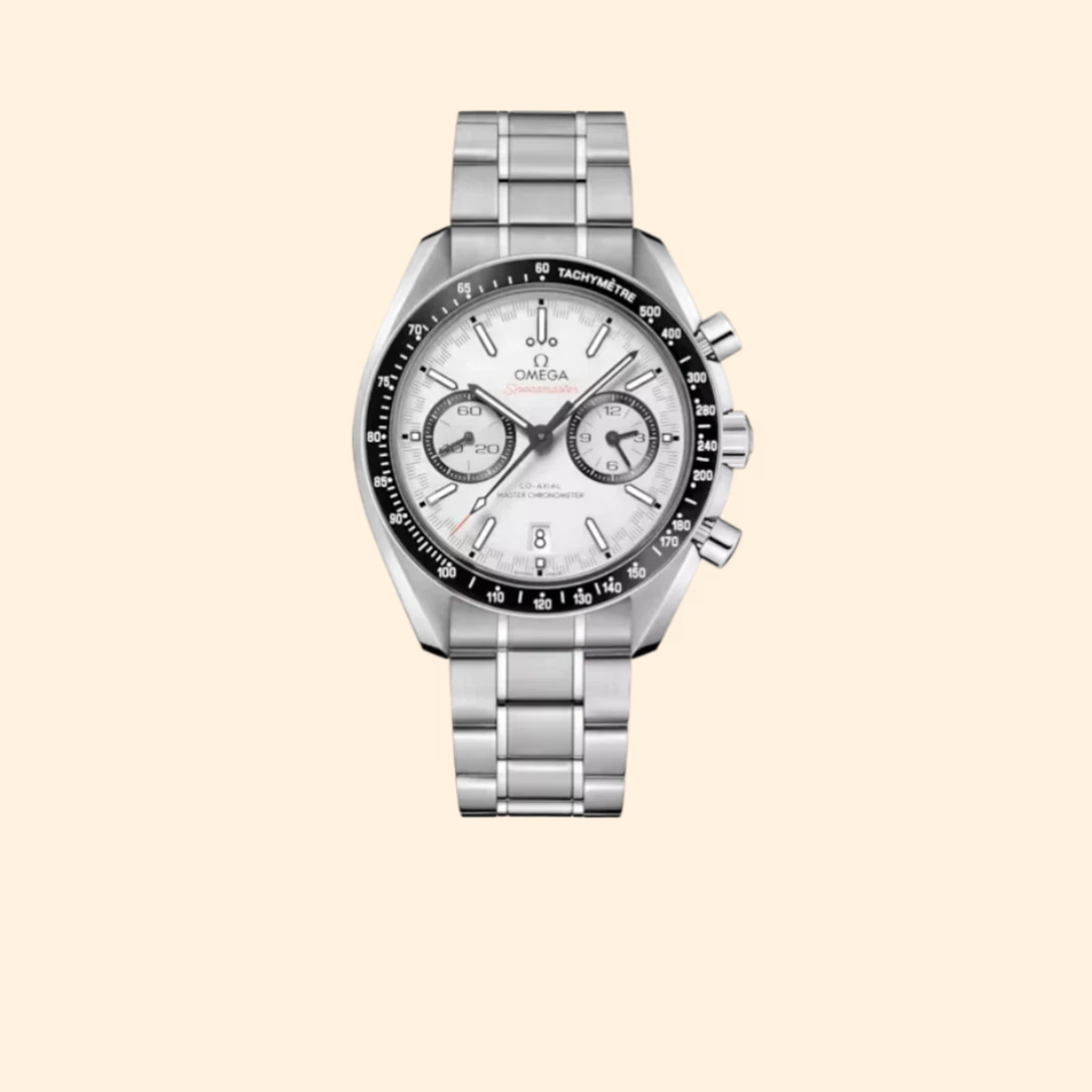 Omega Speedmaster Racing 44 mm Stainless Steel with White Dial