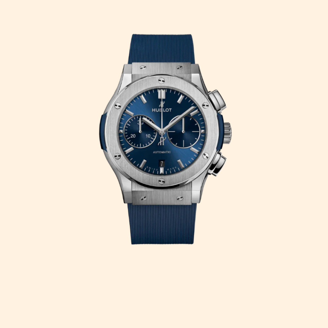 Hublot Classic Fusion 42 mm Chronograph Titanium Blue