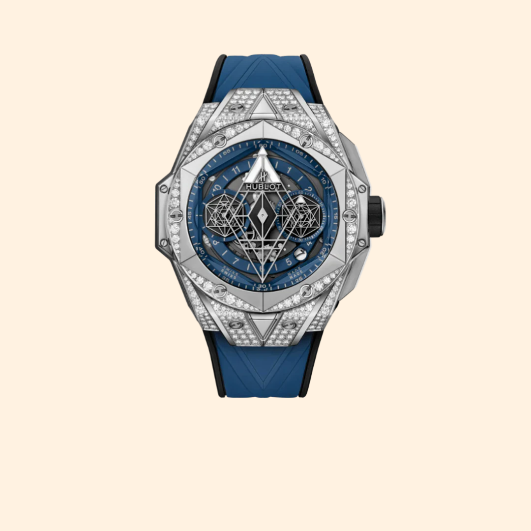 Hublot Big Bang 45 mm Sang Bleu II Titanium Blue Pavé