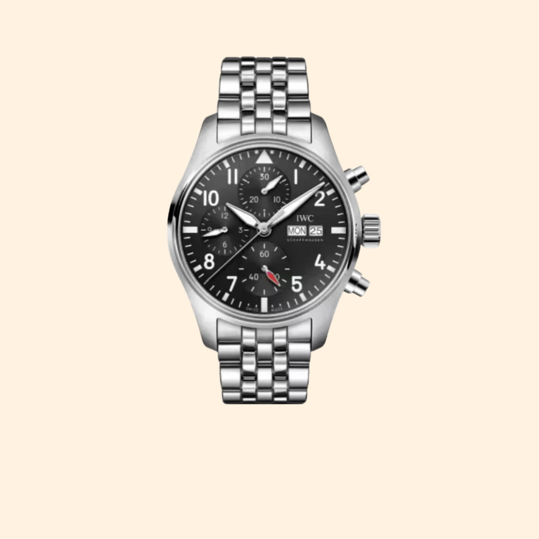 IWC Pilot’s Watch Chronograph 41 mm Stainless Steel Black Dial