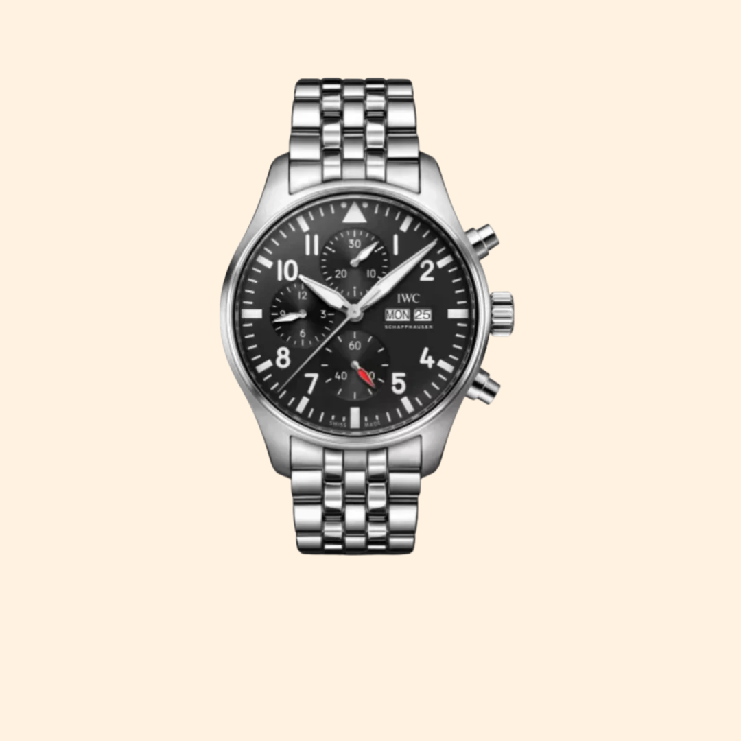 IWC Pilot’s Watch Chronograph 43 mm Stainless Steel Black Dial