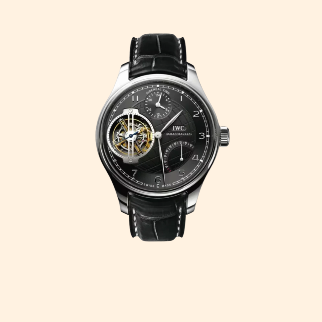 IWC Portugieser Sidérale Scafusia 46 mm Platinum Black Dial