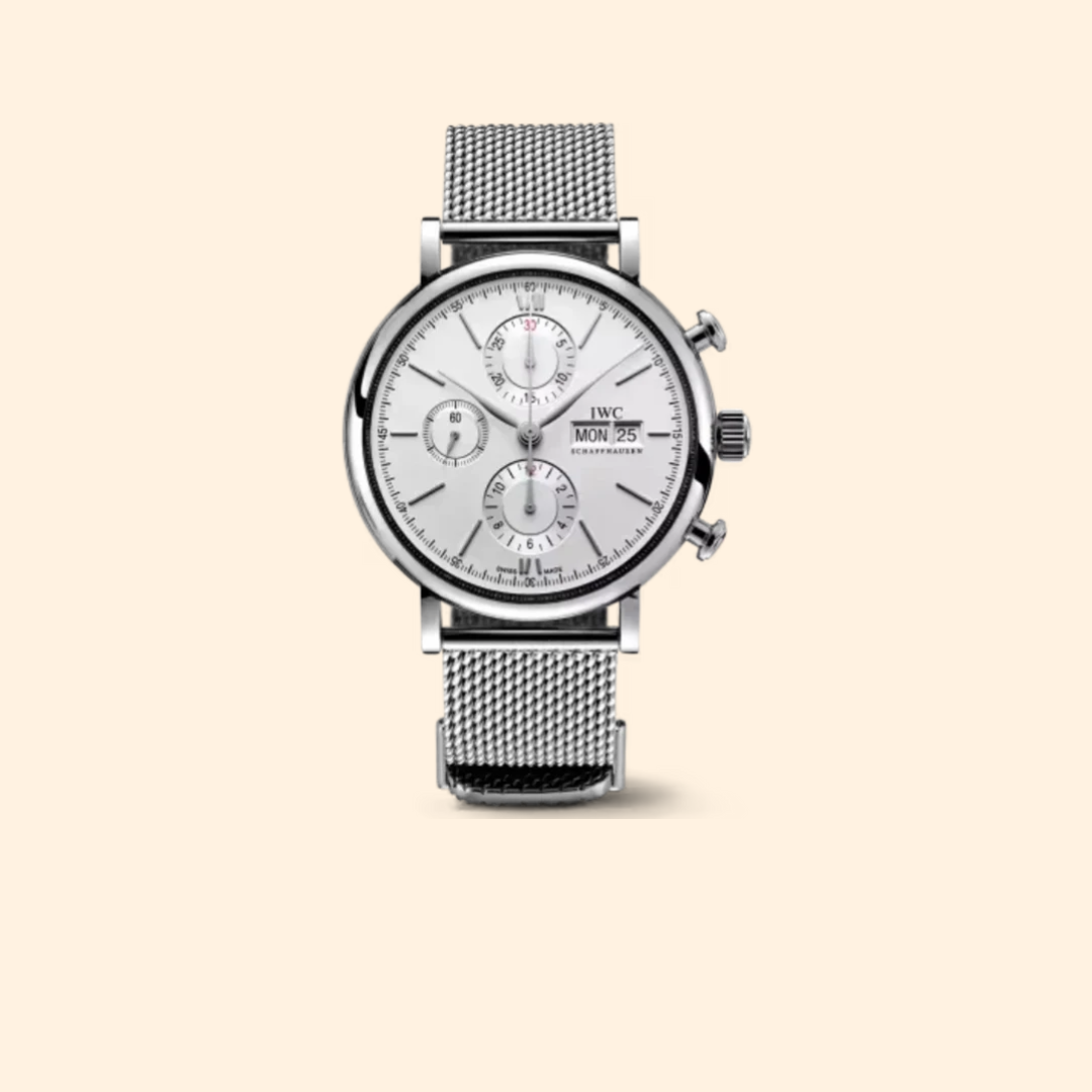 IWC Portofino Chronograph 42 mm Stainless Steel White Dial