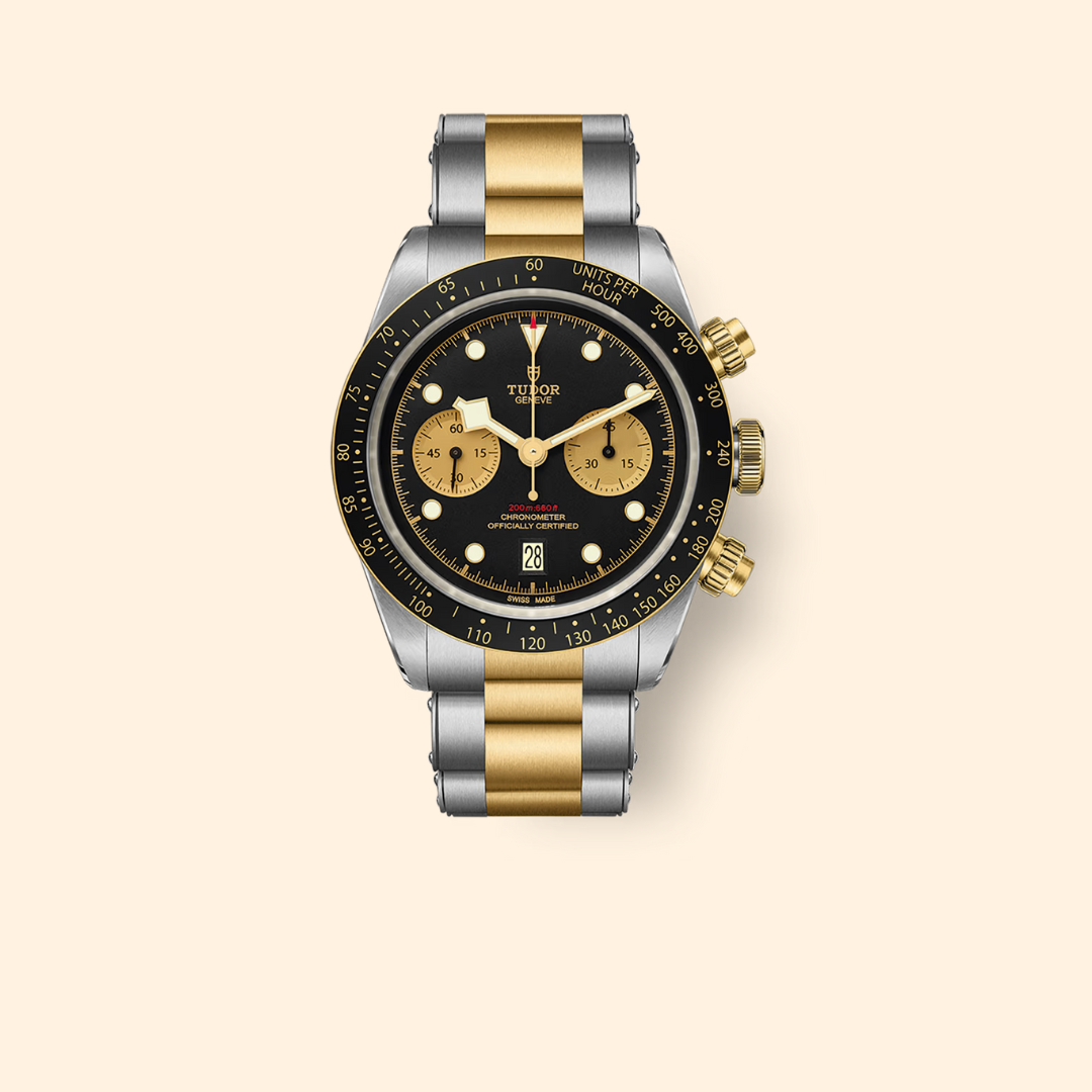 Tudor Black Bay Chrono S&G 41 mm Steel and Yellow Gold with Black Dial