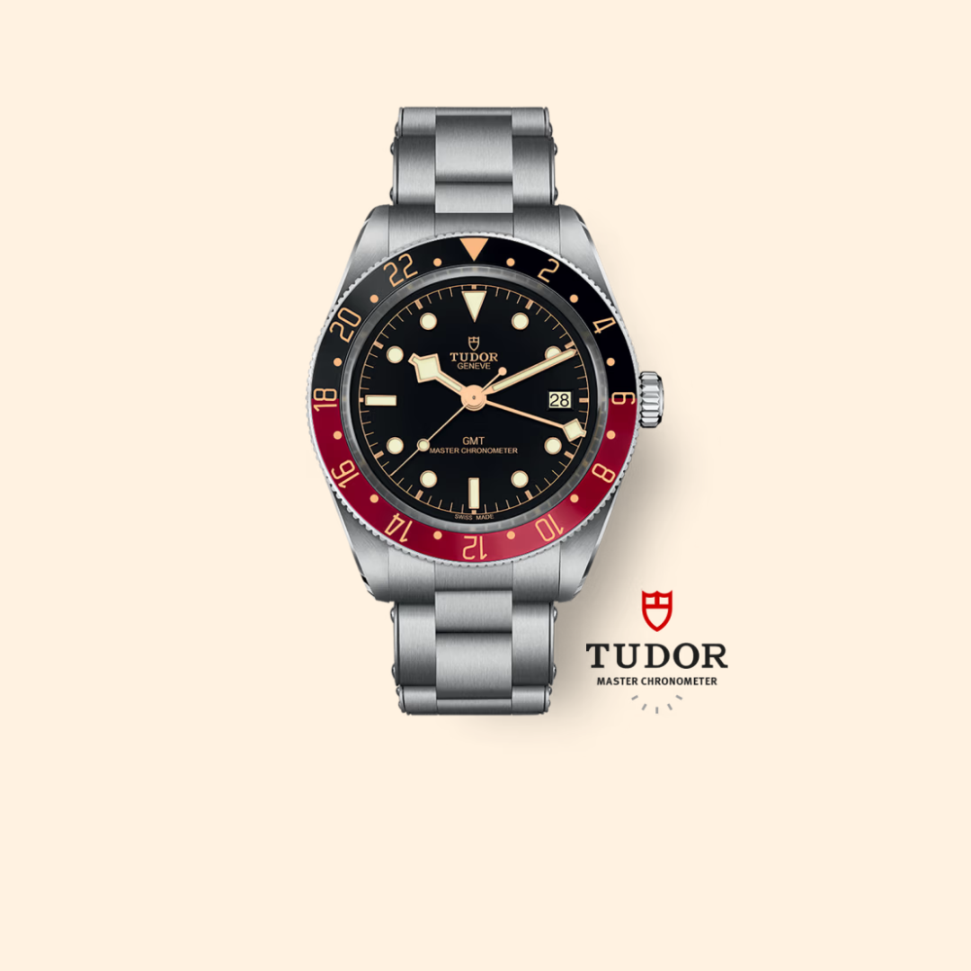 Tudor Black Bay 58 GMT M7939G1A0NRU-0001 39mm Stainless Steel Black and Burgundy Bezel Steel Bracelet