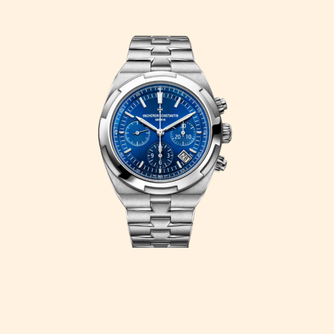 Vacheron Constantin Overseas Chronograph 42 mm Stainless Steel with Blue Brass Dial