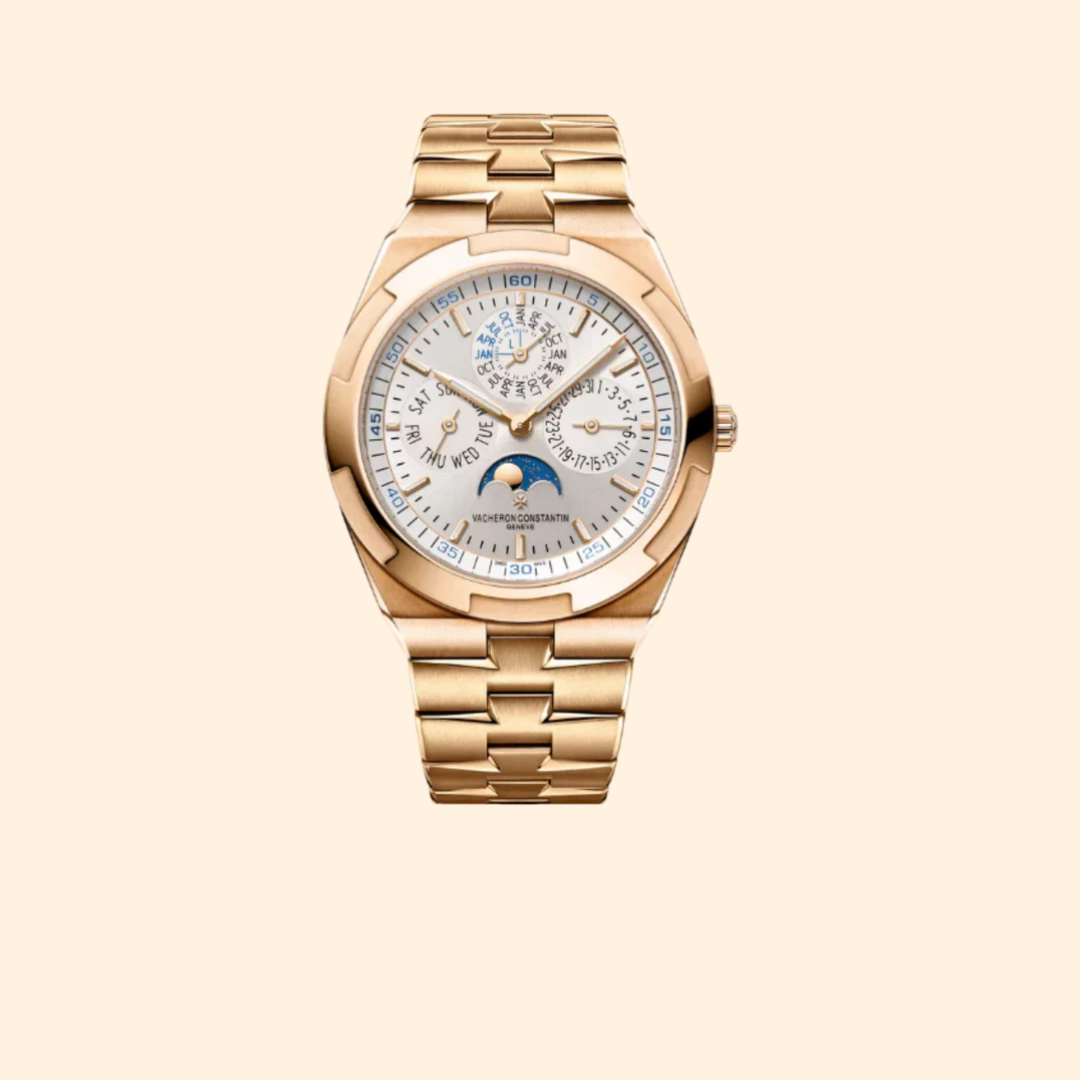 Vacheron Constantin Overseas Perpetual Calendar Ultra-Thin 41 mm Pink Gold with White Metal Dial
