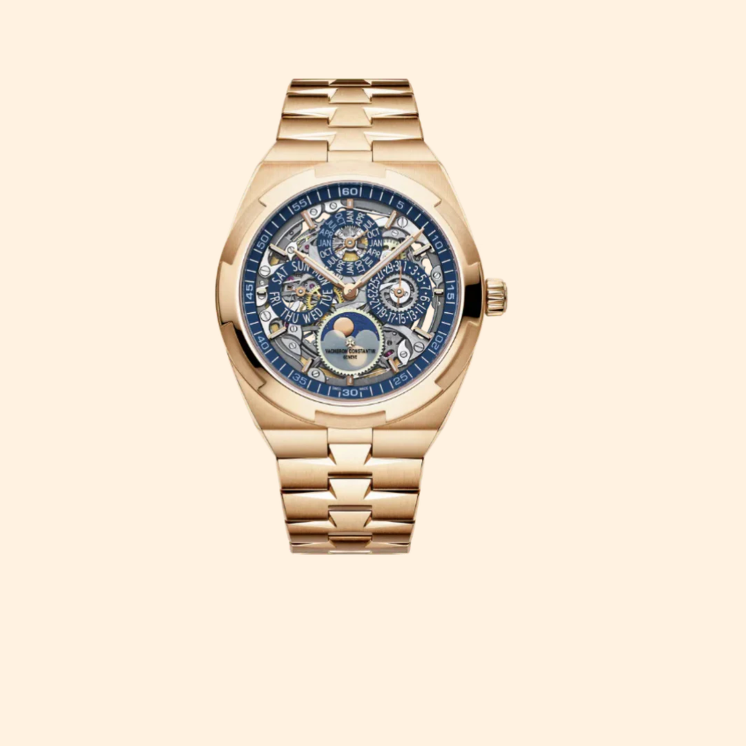 Vacheron Constantin Overseas Perpetual Calendar Ultra-Thin Skeleton 41 mm Pink Gold