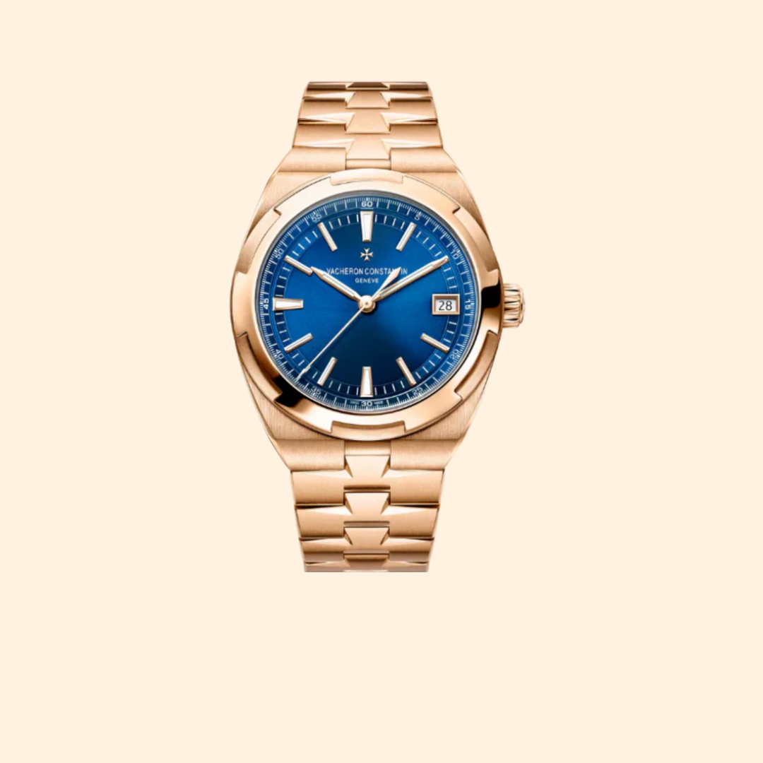 Vacheron Constantin Overseas Self-Winding 41 mm Pink Gold with Blue Brass Dial