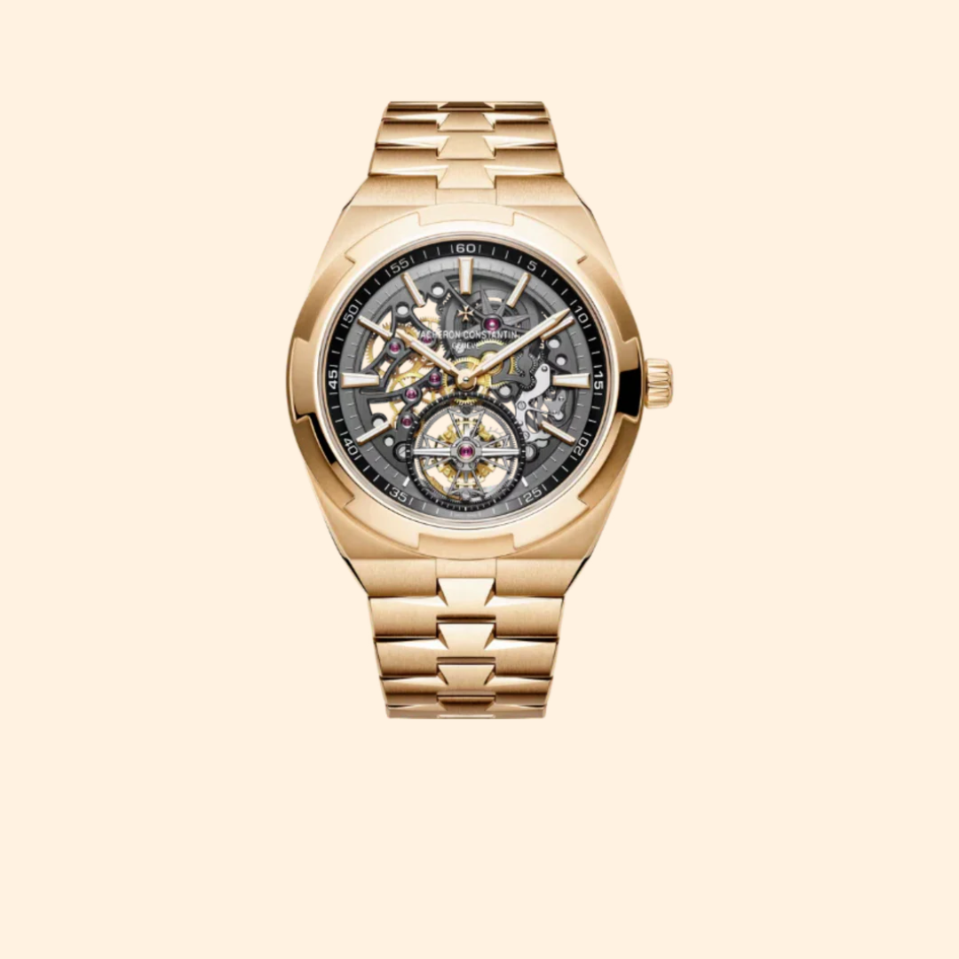 Vacheron Constantin Overseas Tourbillon Skeleton 42mm Pink Gold