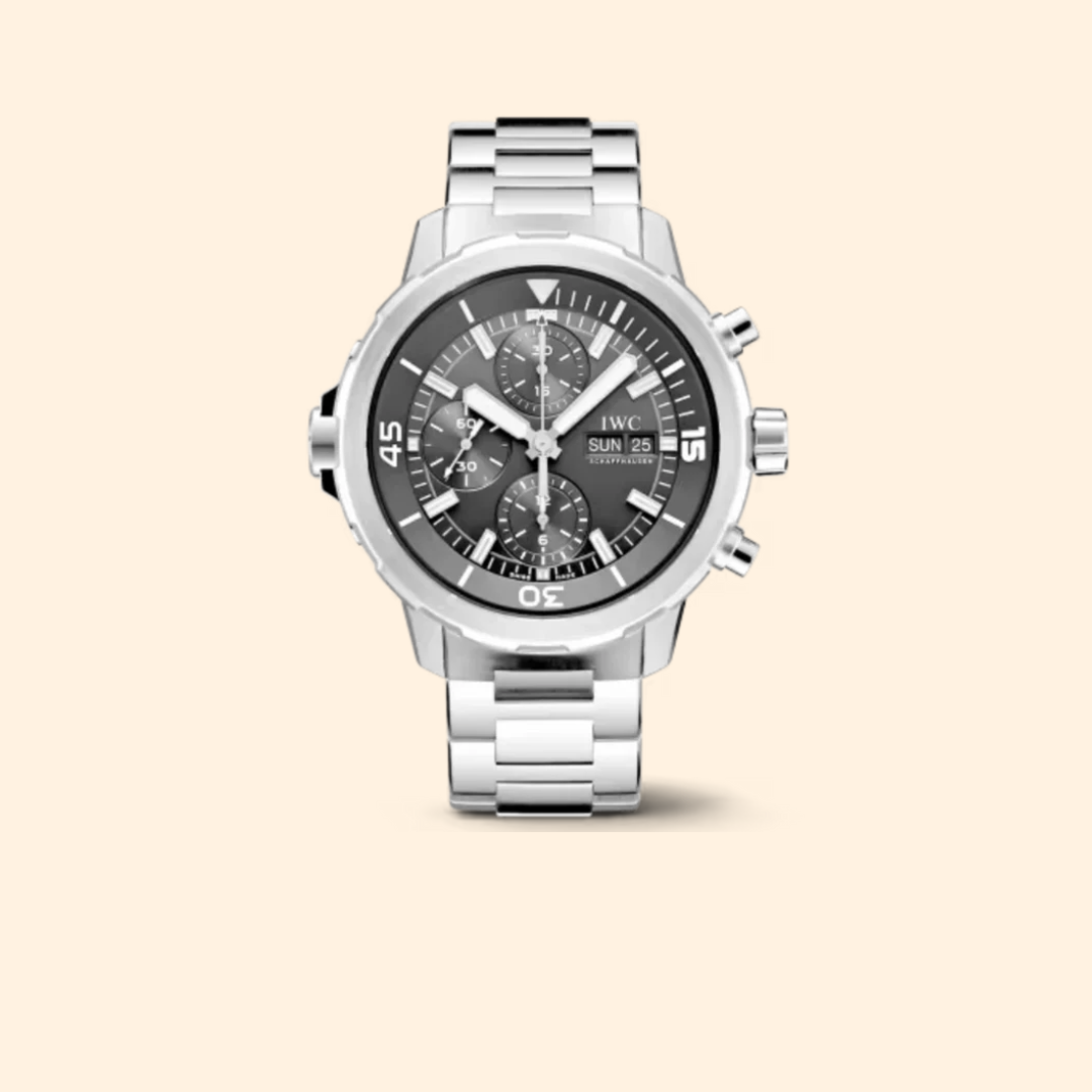 IWC Aquatimer Chronograph Ref. IW376804 – 44mm Stainless Steel with Black Dial on Stainless Steel Bracelet