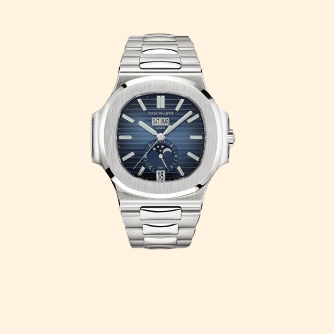 Patek Philippe Nautilus Ref. 5726/1A-014 40.5 MM Stainless Steel Blue-Black Gradated Embossed Dial on Steel Bracelet