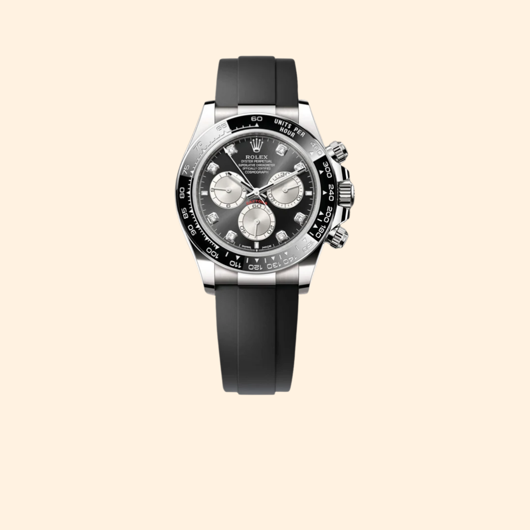 Rolex Daytona Ref. 126519LNG 40 mm 18k White Gold with Black Diamond Dial