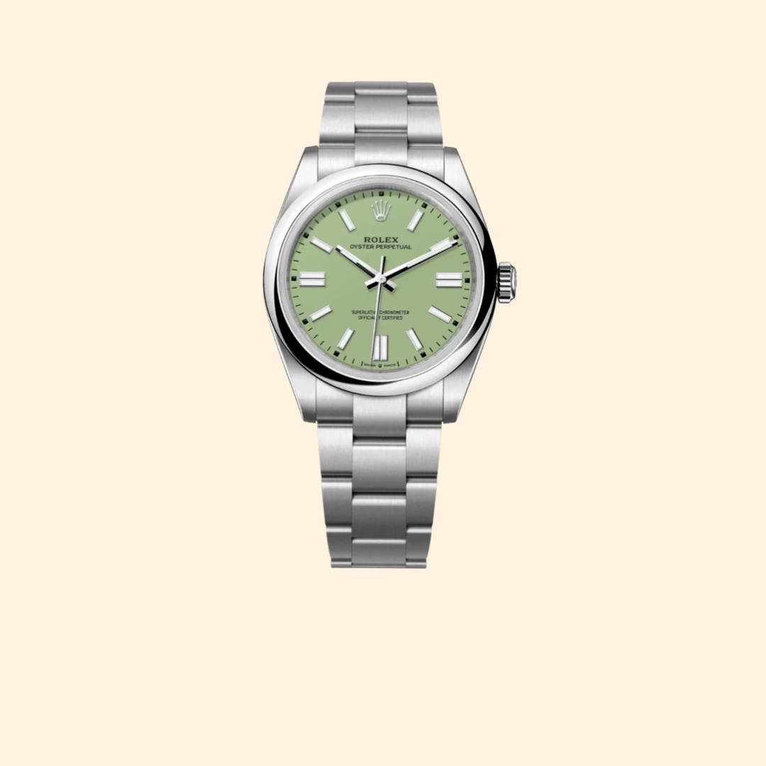 Rolex Oyster Perpetual Ref. 134300 41mm Pistachio Dial – Oystersteel