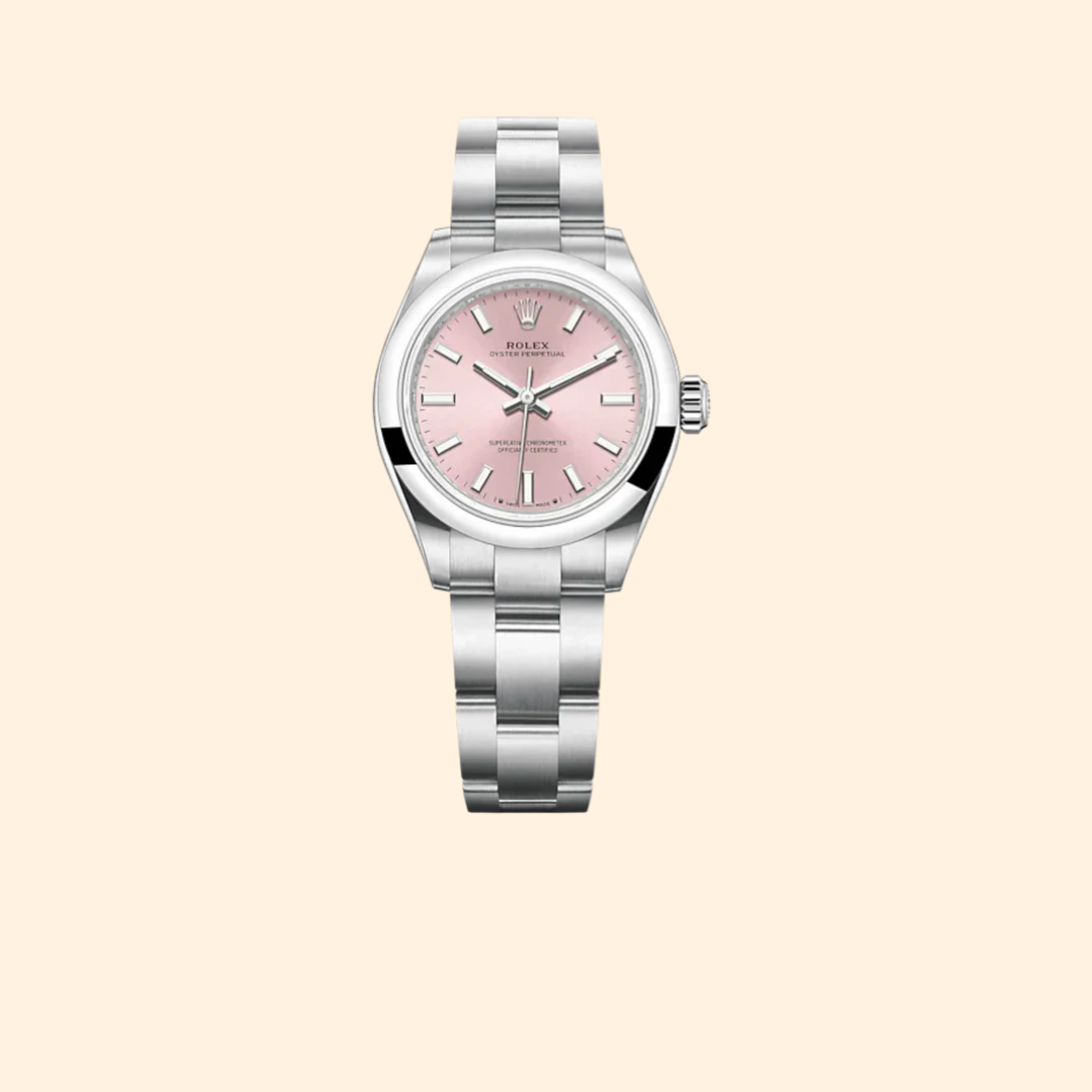 Rolex Oyster Perpetual 28 Ref. 276200 28 mm Oystersteel with Pink Dial