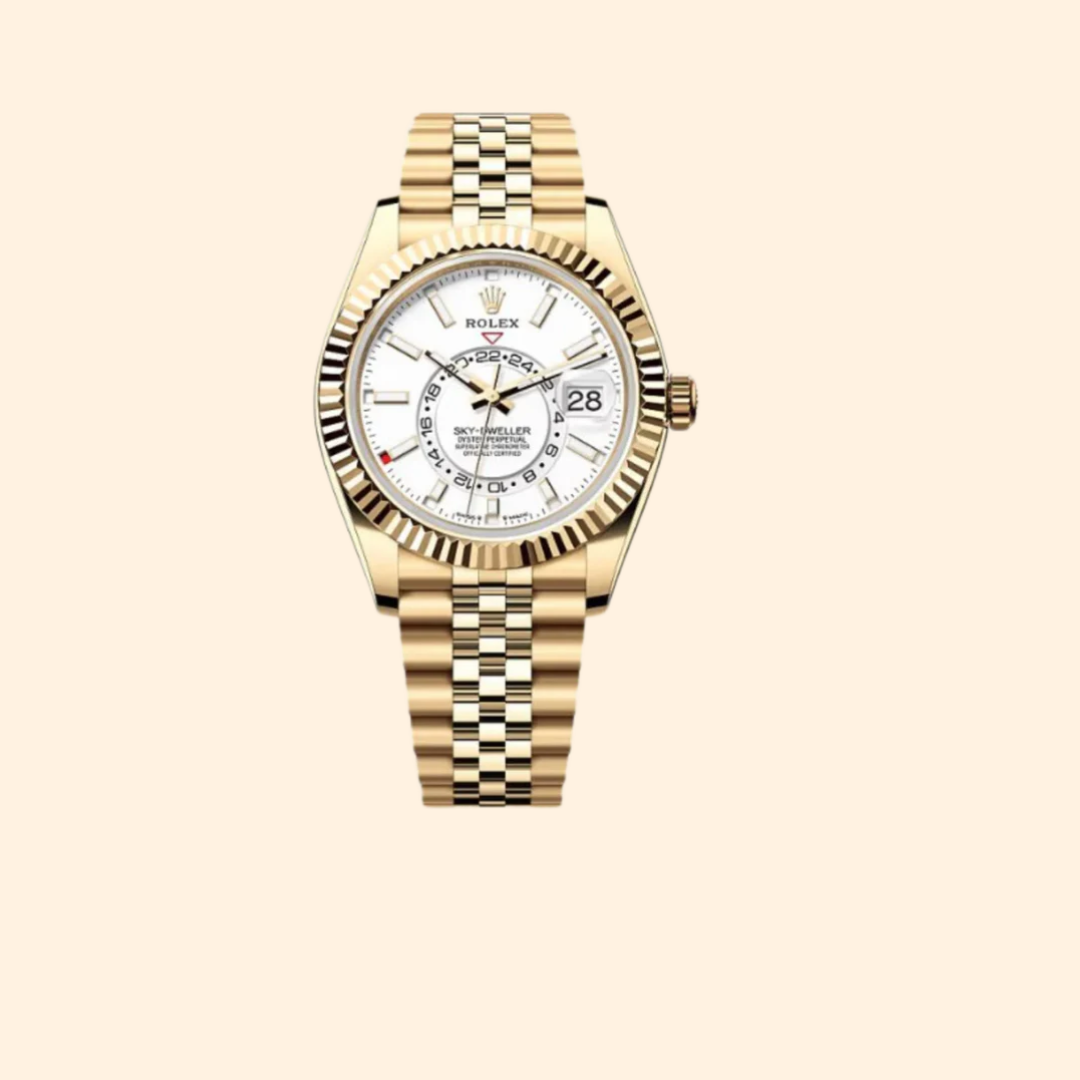 Rolex Sky-Dweller Ref. 336938 42 mm 18k Yellow Gold with White Dial
