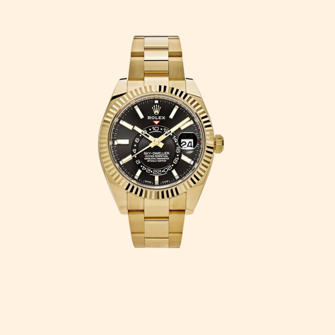 Rolex Sky-Dweller Ref. 336938 42 mm 18k Yellow Gold with Black Dial
