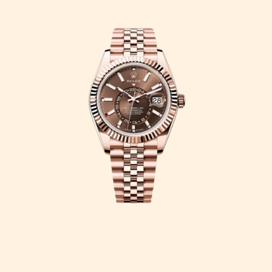 Rolex Sky-Dweller Ref. 336935 42 mm 18k Everose Gold with Brown Dial