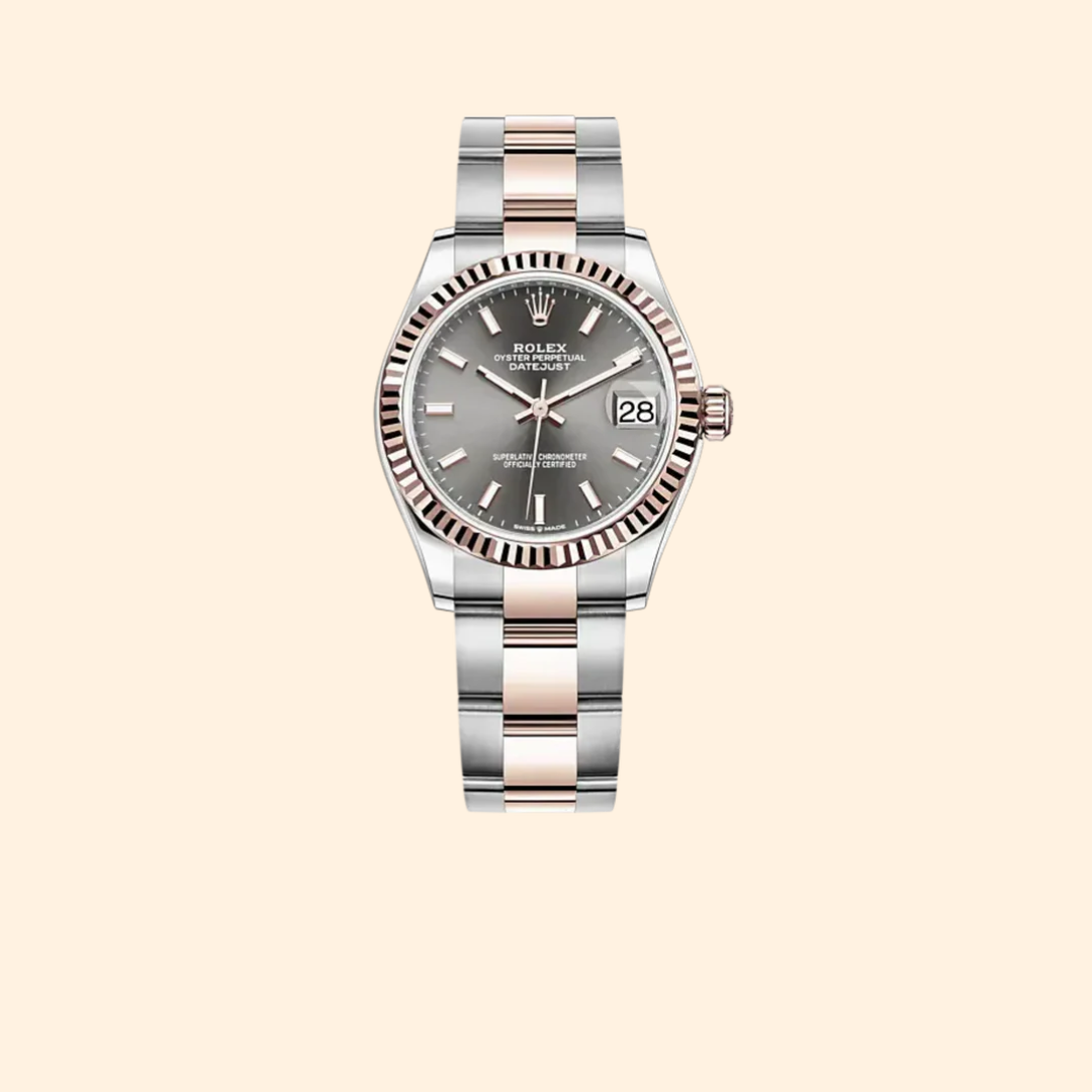 Rolex Datejust 31 Ref. 278271 31 mm Oystersteel & Everose Gold with Slate Dial