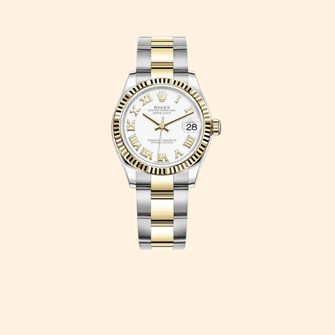 Rolex Datejust 31 Ref. 278273 31 mm Oystersteel and Yellow Gold with White Dial