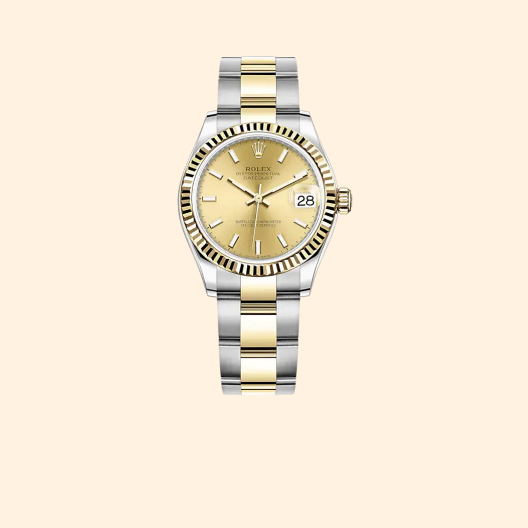 Rolex Datejust 31 Ref. 278273 31 mm Oystersteel and Yellow Gold with Champagne Dial