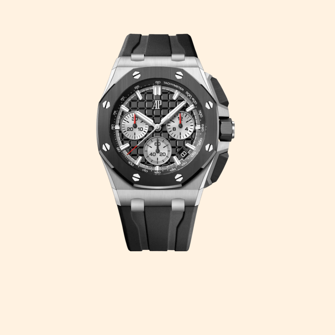 Audemars Piguet Royal Oak Offshore Ref. 26420SO.OO.A002CA.01 43 mm Stainless Steel with Black Dial and Black Ceramic Bezel