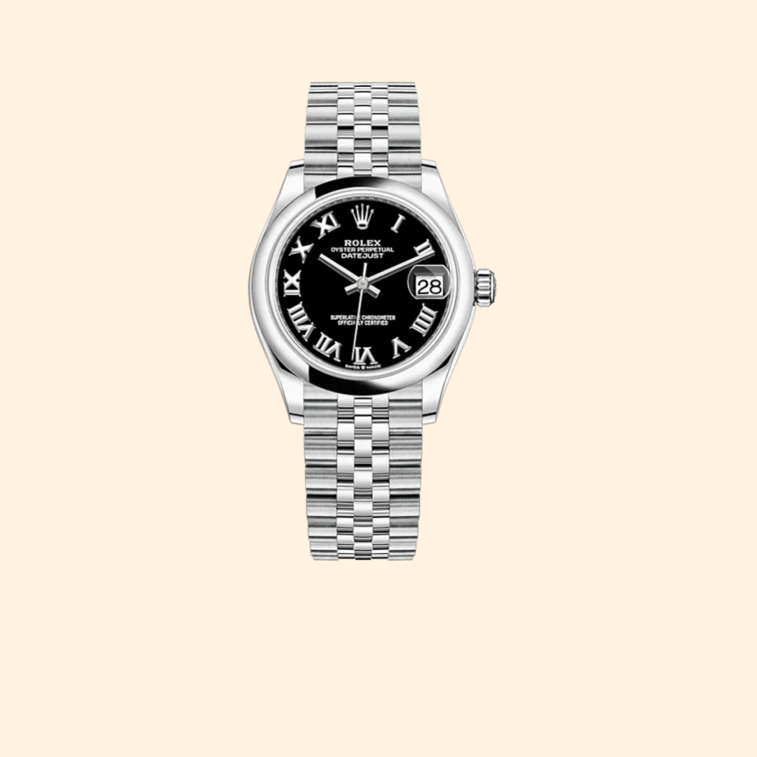 Rolex Datejust 31 Ref. 278240 31 mm Oystersteel with Bright Black Dial