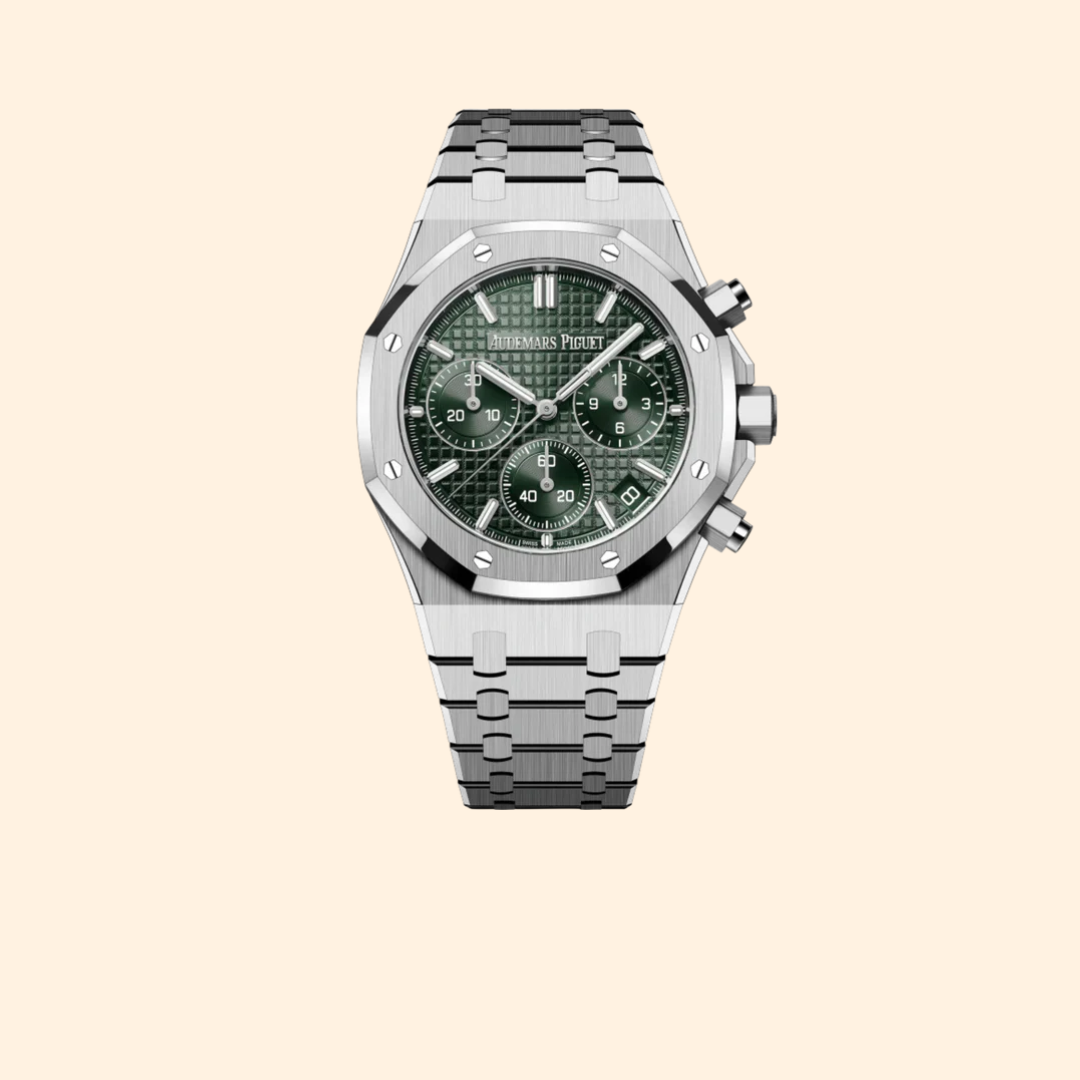 Audemars Piguet Royal Oak Chronograph Ref. 26240ST.OO.1320ST.08 41 mm Stainless Steel with Green Dial