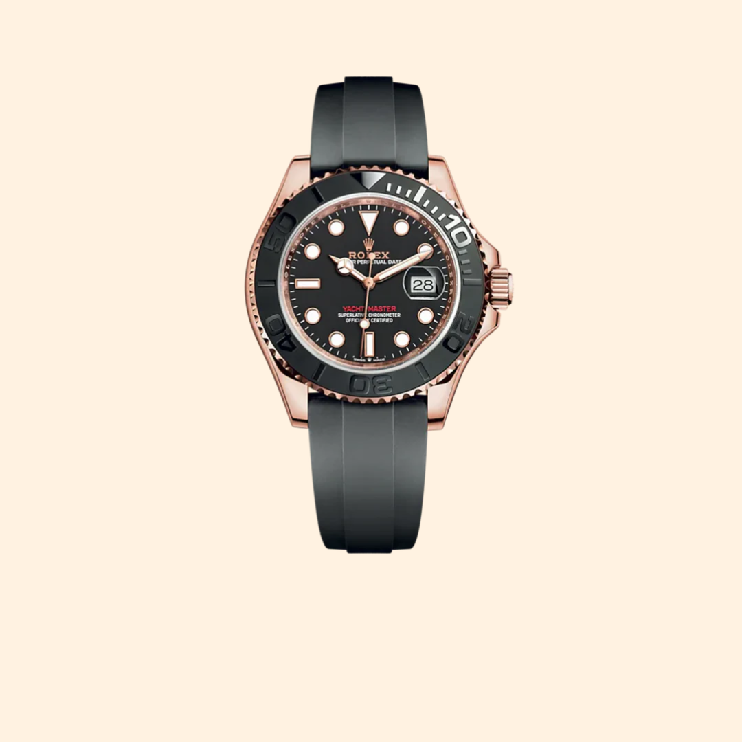 Rolex Yacht-Master Ref. 126655 40 mm Everose Gold with Black Dial