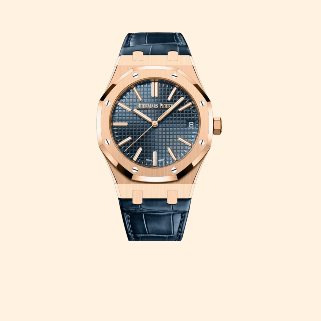 Audemars Piguet Royal Oak Ref. 15510OR.OO.D315CR.02 41 mm Rose Gold with Blue Dial