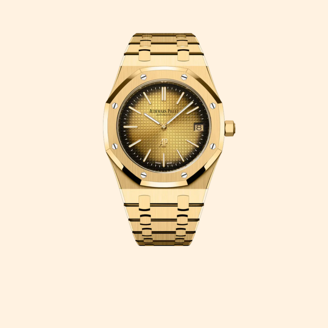 Audemars Piguet Royal Oak Jumbo Ref. 16202BA.OO.1240BA.02 39 mm Yellow Gold with Smoked Yellow Gold Dial